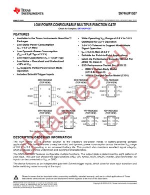 SN74AUP1G57DCKRE4 datasheet  